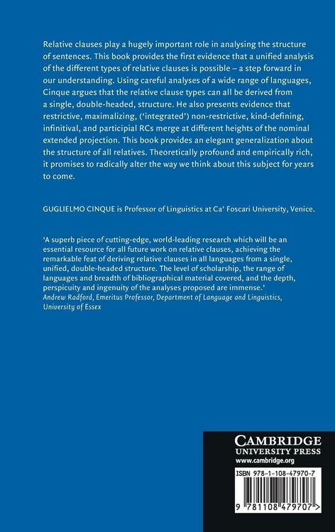 Produktbild: The Syntax of Relative Clauses