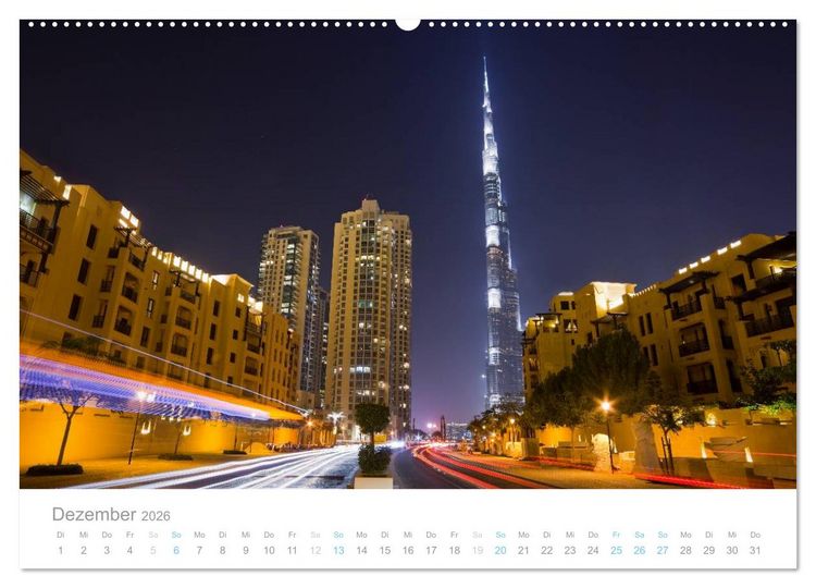 Produktbild: Dubai Architektur 2026 (hochwertiger Premium Wandkalender 2026 DIN A2 quer), Kunstdruck in Hochglanz