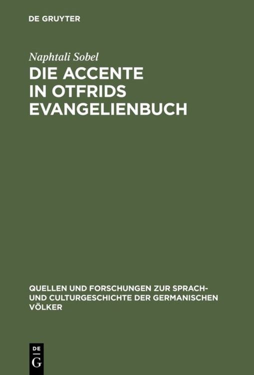 Produktbild: Die Accente in Otfrids Evangelienbuch