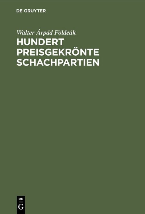 Produktbild: Hundert preisgekr&ouml;nte Schachpartien