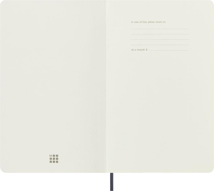 Produktbild: Moleskine Vegea Capri Notizb. A5 lin. Kt schwarz Petrol/Box