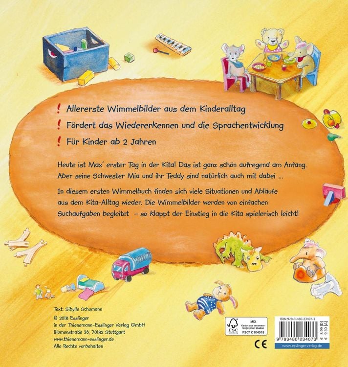 Produktbild: Mein allererstes Wimmelbuch: Ein Tag in der Kita