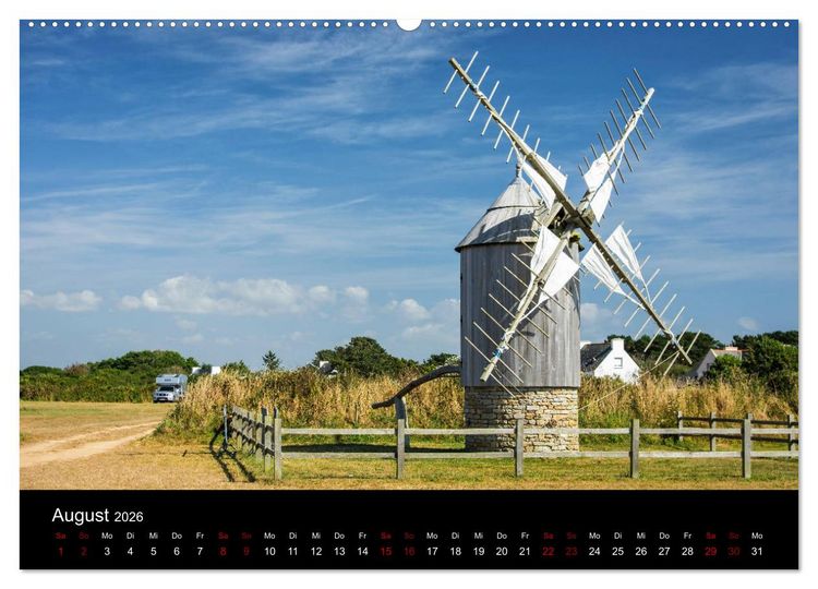 Produktbild: Sehnsucht Bretagne (hochwertiger Premium Wandkalender 2026 DIN A2 quer), Kunstdruck in Hochglanz