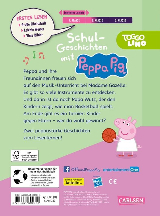 Produktbild: Peppa Wutz: Schul-Geschichten mit Peppa Pig