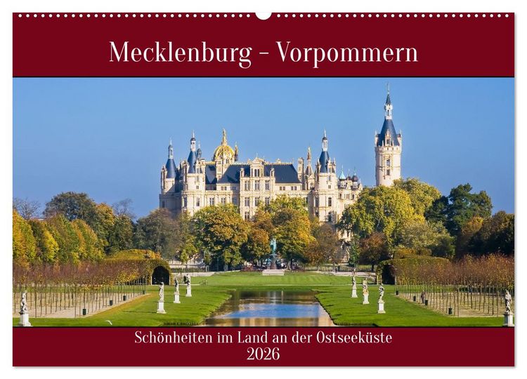 Produktbild: Mecklenburg &ndash; Vorpommern, Sch&ouml;nheiten im Land der Ostseek&uuml;ste (Wandkalender 2026 DIN A2 quer), CALVENDO Monatskalender