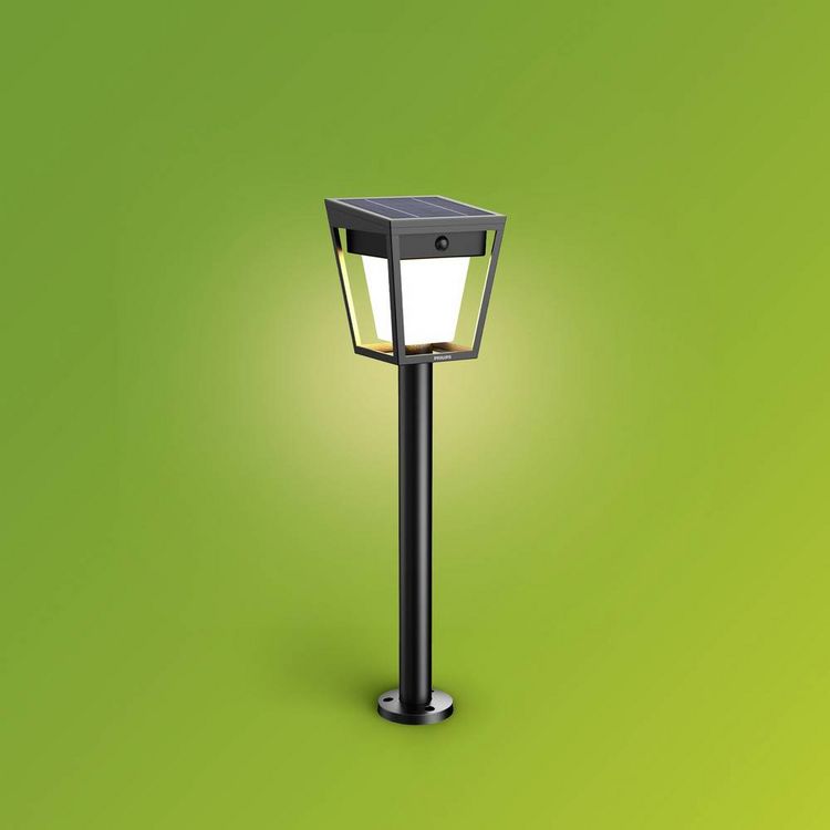 Produktbild: Philips LED 929004632001 Nissa Solar-Außenstandleuchte LED LED fest eingebaut 1.8W Schwarz