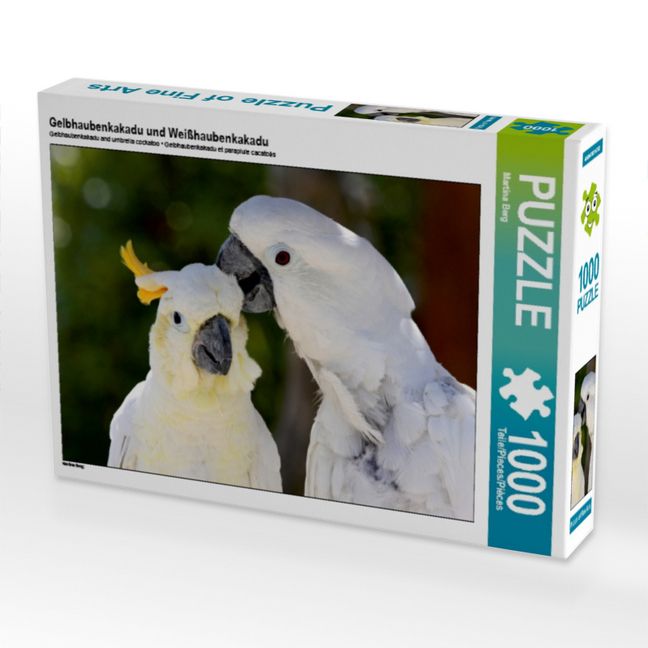 Produktbild: CALVENDO Puzzle Gelbhaubenkakadu und Wei&szlig;haubenkakadu | 1000 Teile Lege-Gr&ouml;&szlig;e 64x48cm Foto-Puzzle f&uuml;r gl&uuml;ckliche Stunden