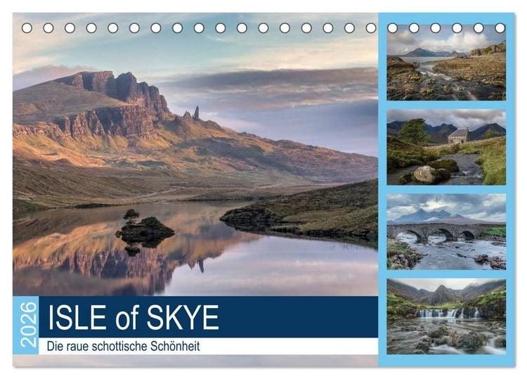 Produktbild: Isle of Skye, die raue schottische Sch&ouml;nheit (Tischkalender 2026 DIN A5 quer), CALVENDO Monatskalender