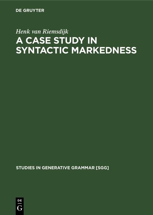 Produktbild: A case study In syntactic markedness