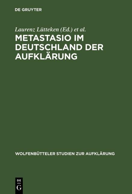 Produktbild: Metastasio im Deutschland der Aufkl&auml;rung