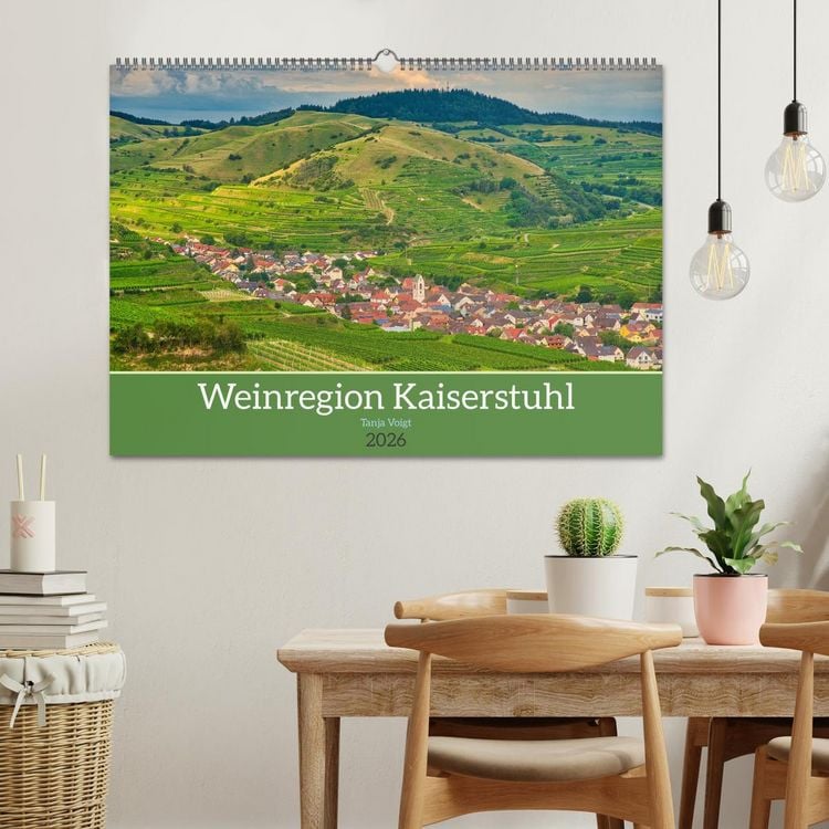 Produktbild: Weinregion Kaiserstuhl (Wandkalender 2026 DIN A2 quer), CALVENDO Monatskalender