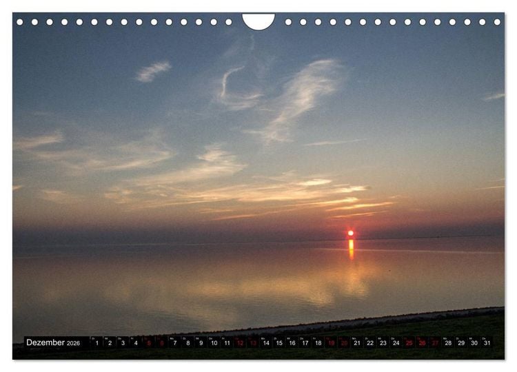 Produktbild: Nordseeinsel Pellworm 2026 (Wandkalender 2026 DIN A4 quer), CALVENDO Monatskalender