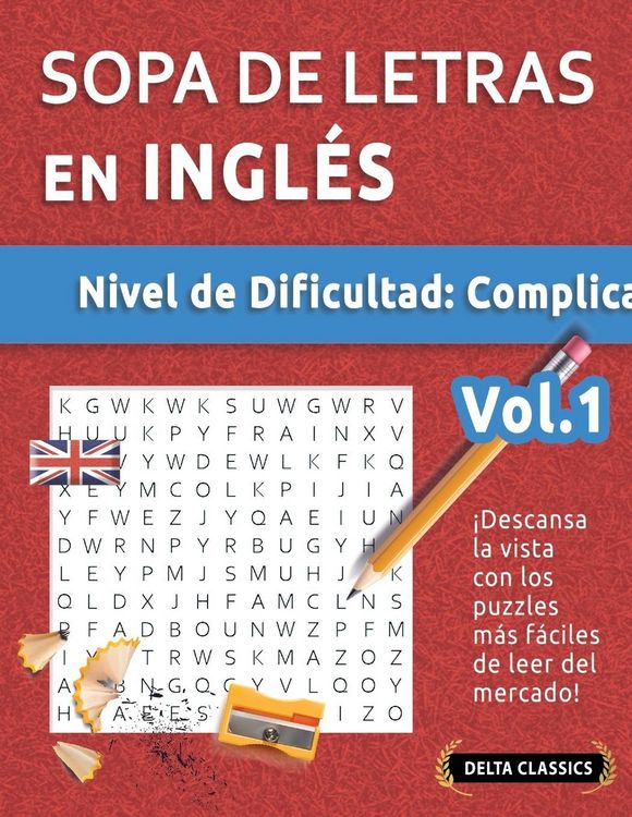 Produktbild: SOPA DE LETRAS EN INGL&Eacute;S - NIVEL DE DIFICULTAD