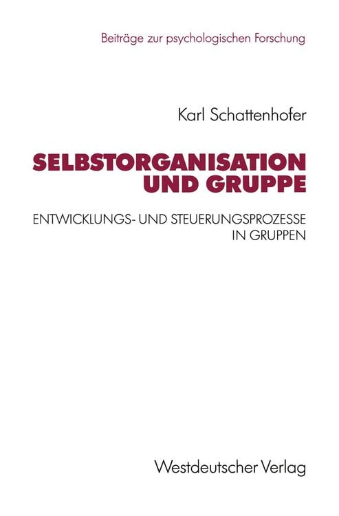Produktbild: Selbstorganisation und Gruppe