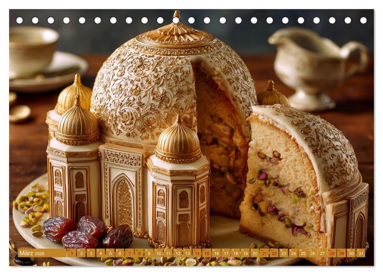 Produktbild: Sweet Wonders. Fantastische Tortenkreationen (Tischkalender 2026 DIN A5 quer), CALVENDO Monatskalender