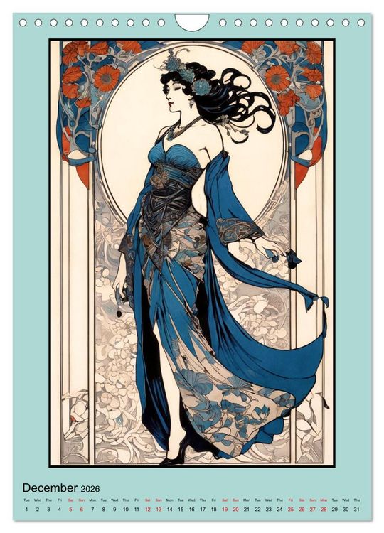 Produktbild: Women's Images of the Belle &Eacute;poque (Wall Calendar 2026 DIN A4 portrait), CALVENDO 12 Month Wall Calendar