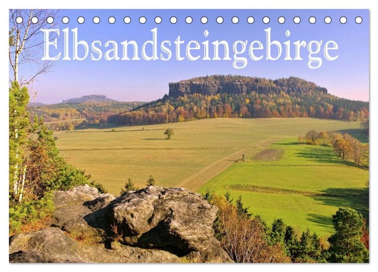 Produktbild: Elbsandsteingebirge (Tischkalender 2026 DIN A5 quer), CALVENDO Monatskalender