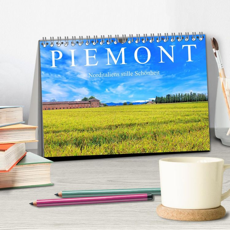 Produktbild: Piemont - Norditaliens stille Sch&ouml;nheit (Tischkalender 2026 DIN A5 quer), CALVENDO Monatskalender