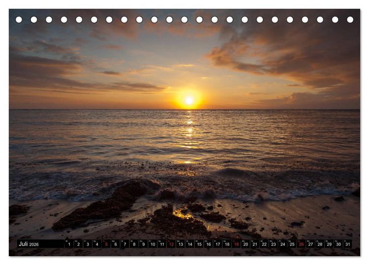Produktbild: Blick aufs ruhige Meer (Tischkalender 2026 DIN A5 quer), CALVENDO Monatskalender