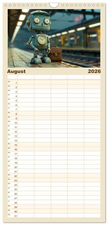 Produktbild: Familienplaner 2026 - In Zukunft &auml;ndert sich nicht viel mit 5 Spalten (Wandkalender, 21 x 45 cm) CALVENDO
