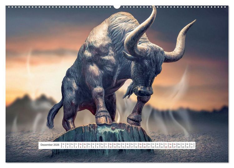 Produktbild: Legenden und Mythen - Legend&auml;re Tiere (hochwertiger Premium Wandkalender 2026 DIN A2 quer), Kunstdruck in Hochglanz