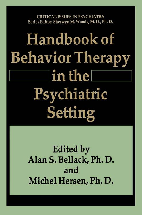 Produktbild: Handbook of Behavior Therapy in the Psychiatric Setting