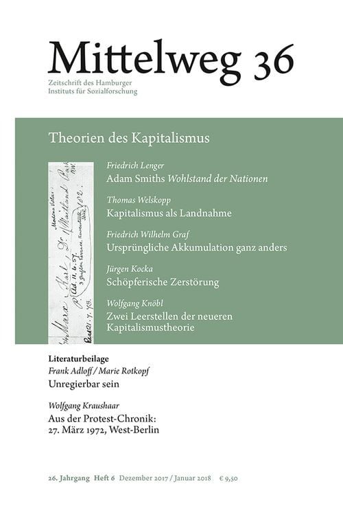 Bild vom Artikel Theorien des Kapitalismus vom Autor Friedrich Lenger