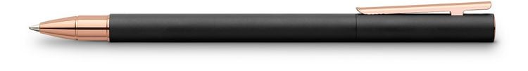 Produktbild: Faber-Castell Tintenroller Neo Slim Metall Schwarz, rosegoldfarben