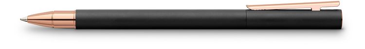 Produktbild: Faber-Castell Tintenroller Neo Slim Metall Schwarz, rosegoldfarben