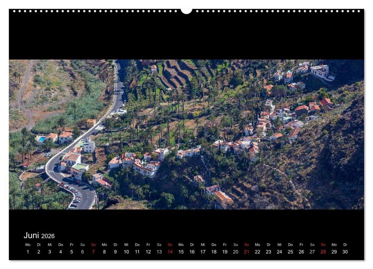 Produktbild: La Gomera - Kanarisches Naturparadies (hochwertiger Premium Wandkalender 2026 DIN A2 quer), Kunstdruck in Hochglanz