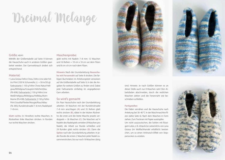 Produktbild: Hausschuhe stricken & filzen