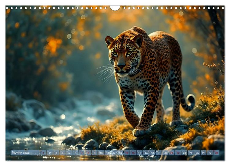Produktbild: Regards Sauvages &ndash; Rencontres au c&oelig;ur du monde sauvage (Calendrier mural 2026 DIN A3 vertical), CALVENDO calendrier mensuel