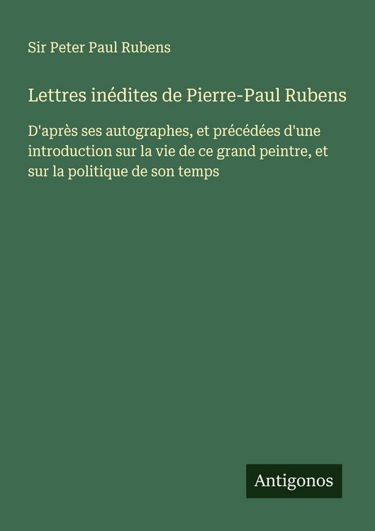 Produktbild: Lettres in&eacute;dites de Pierre-Paul Rubens