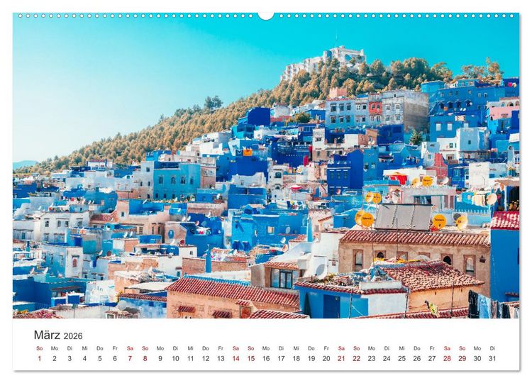 Produktbild: Marokko - Eine wunderbare Reise nach Nordafrika. (Wandkalender 2026 DIN A2 quer), CALVENDO Monatskalender
