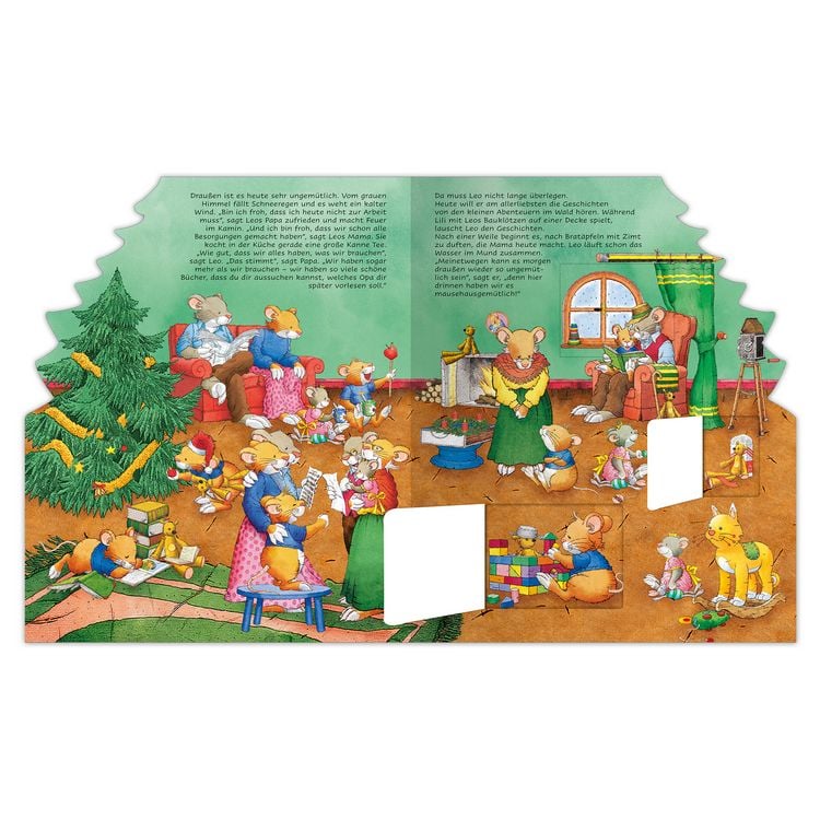 Produktbild: Leo Lausemaus - Mein weihnachtliches Wimmelbuch