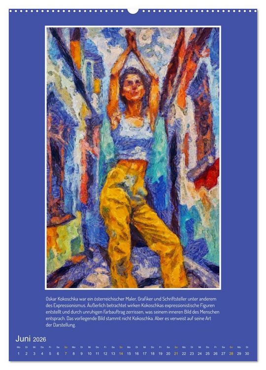 Produktbild: Facetten des Expressionismus (hochwertiger Premium Wandkalender 2026 DIN A2 hoch), Kunstdruck in Hochglanz