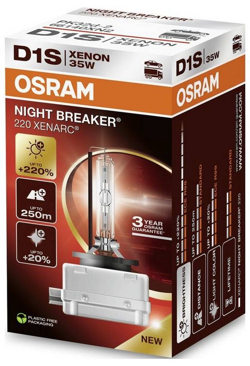 Produktbild: Osram Automotive 66140XN2 Xenon Leuchtmittel XENARC NIGHT BREAKER&reg; 220 D1S 35 W 85 V
