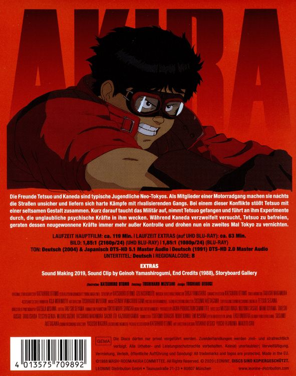 Produktbild: Akira - Limited Edition (4K Ultra HD + Blu-ray)