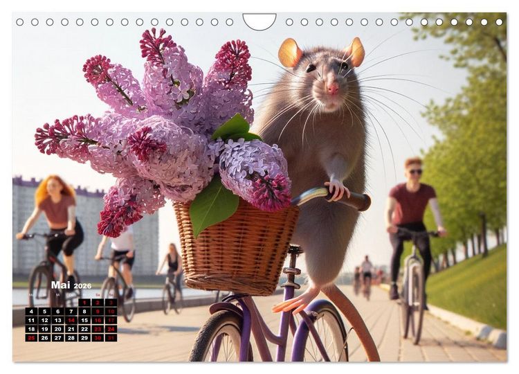 Produktbild: Lustige Ratten (Wandkalender 2026 DIN A4 quer), CALVENDO Monatskalender