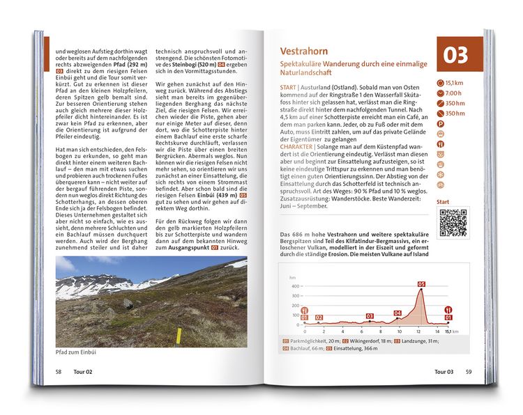 Produktbild: KOMPASS Wanderf&uuml;hrer Island, 70 Touren mit Extra-Tourenkarte