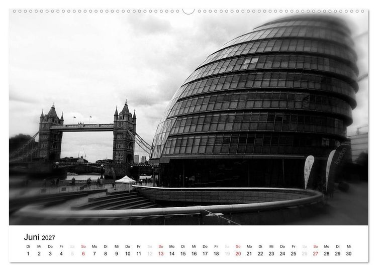 Produktbild: London (Wandkalender 2027 DIN A2 quer), CALVENDO Monatskalender