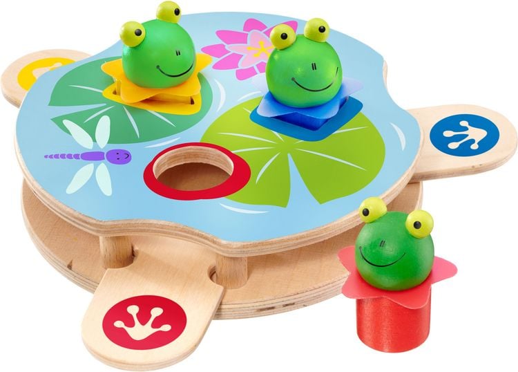Produktbild: Selecta 62072 - Saltino, Frosch-Katapult, Motorikspielzeug, Holz,