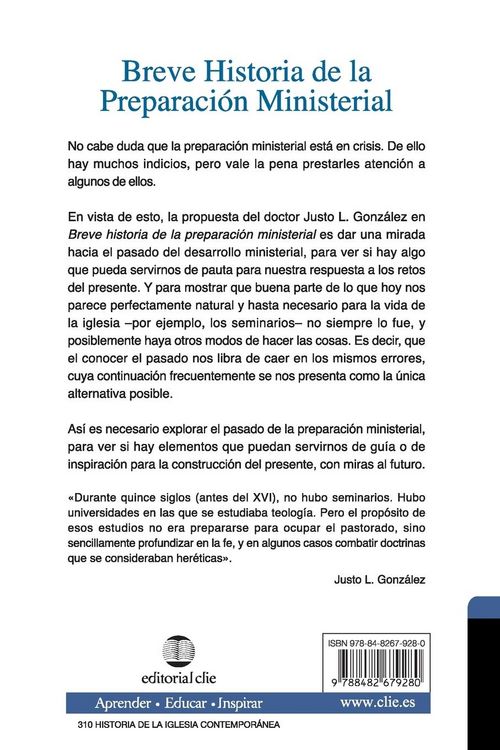 Produktbild: El Breve Historia de la Preparaci&iquest;&iquest;n Ministerial
