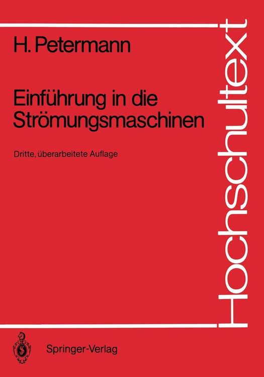 Produktbild: Einf&uuml;hrung in die Str&ouml;mungsmaschinen