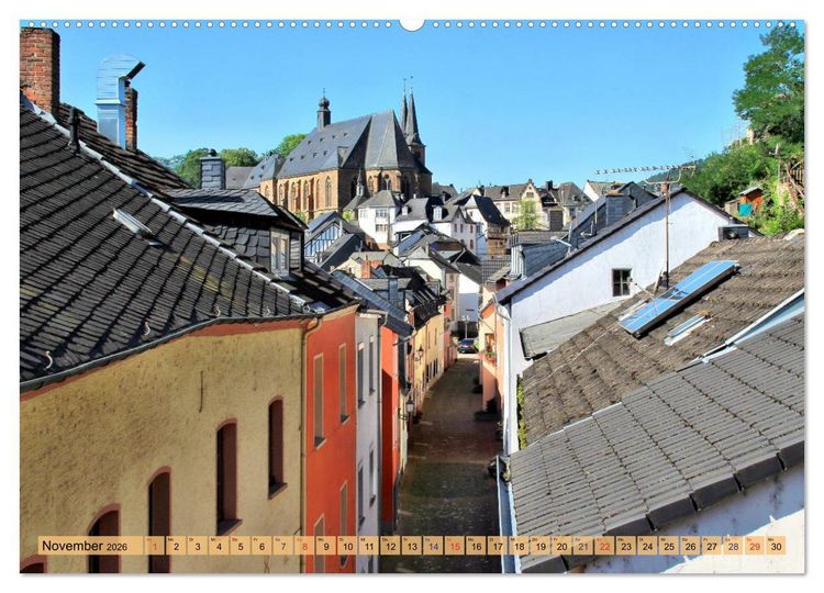 Produktbild: Saarburg - Ein sehenswertes St&auml;dtchen an der Saar (Wandkalender 2026 DIN A2 quer), CALVENDO Monatskalender
