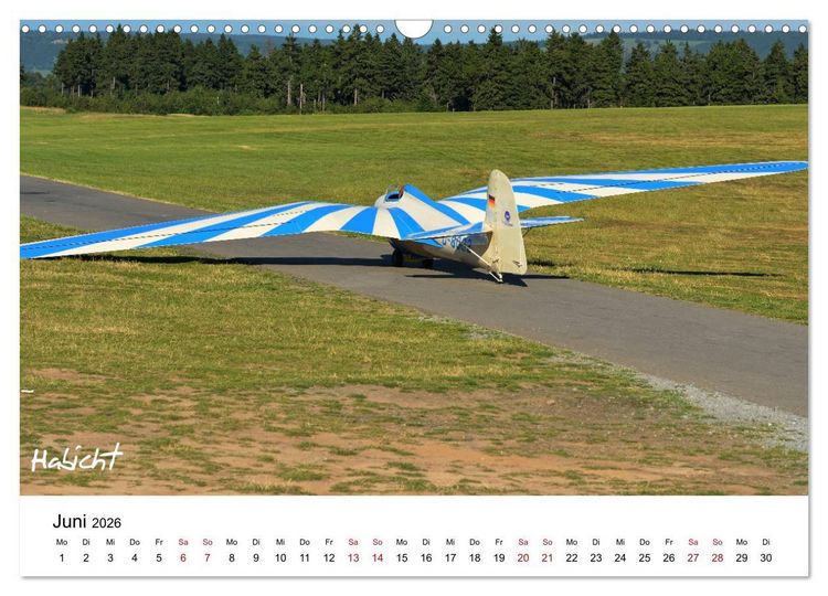 Produktbild: Flugzeuge auf der Wasserkuppe 2026 (Wandkalender 2026 DIN A3 quer), CALVENDO Monatskalender