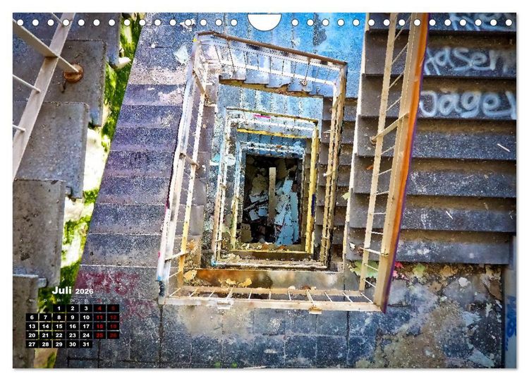Produktbild: Verlassene Orte - Lost Places (Wandkalender 2026 DIN A4 quer), CALVENDO Monatskalender