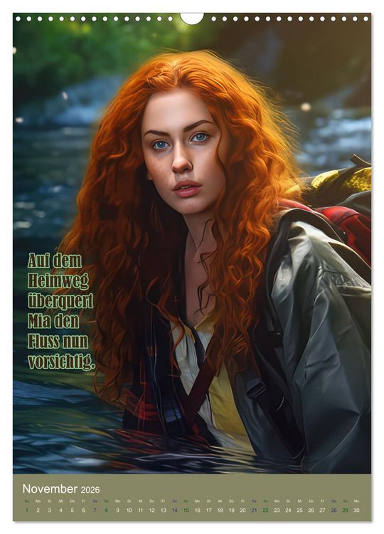 Produktbild: Mia und das Dschungel-Abenteuer (Wandkalender 2026 DIN A3 hoch), CALVENDO Monatskalender