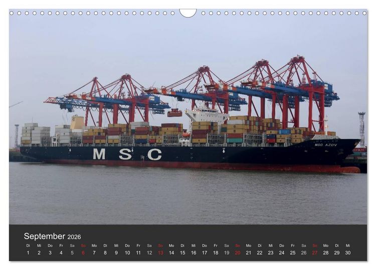 Produktbild: Hafen Hamburg 2026 (Wandkalender 2026 DIN A3 quer), CALVENDO Monatskalender
