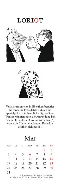 Produktbild: Loriot Lesezeichen & Kalender 2027